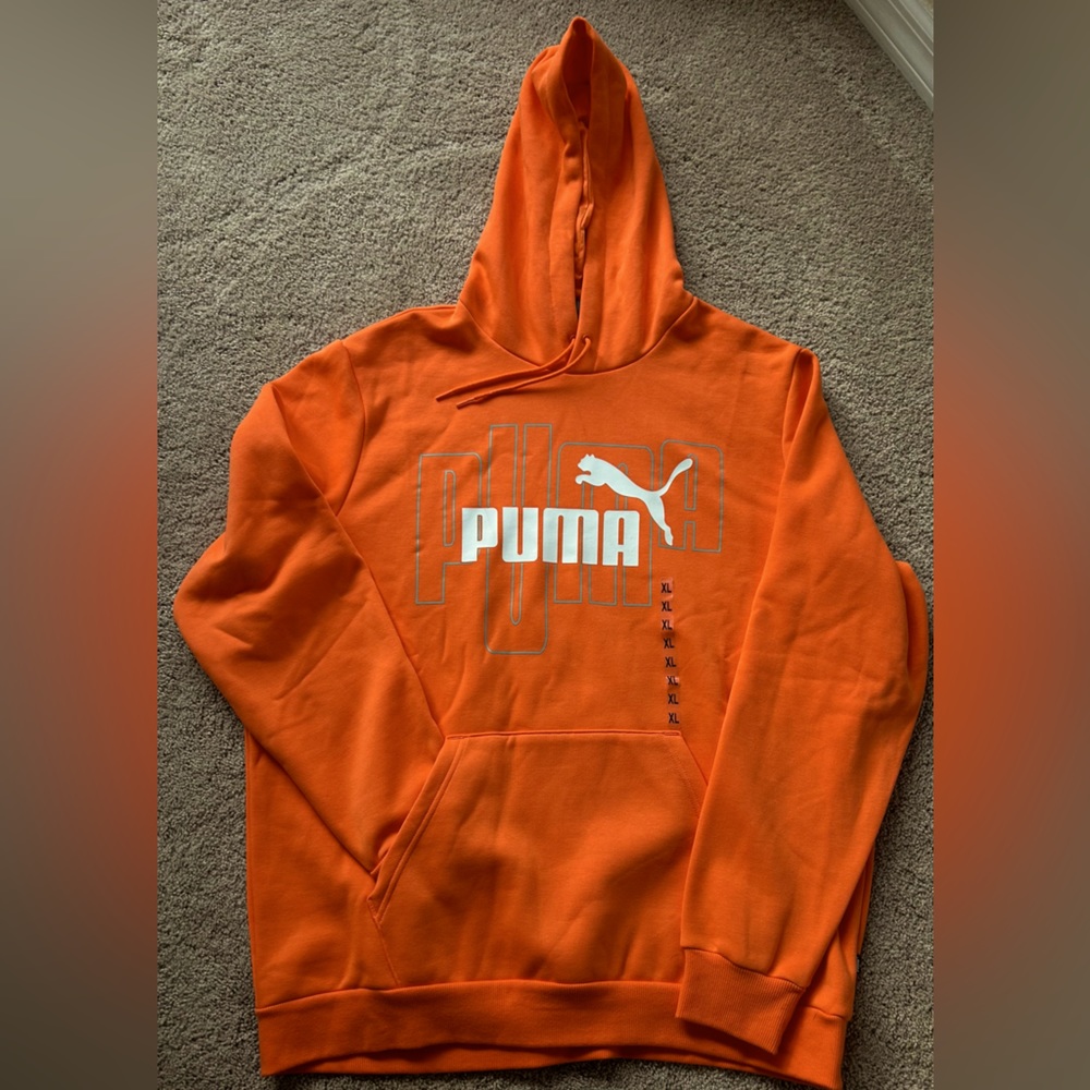 NEW!! Unisex Puma Hoodie,color Orange size xl, new but no tag!!